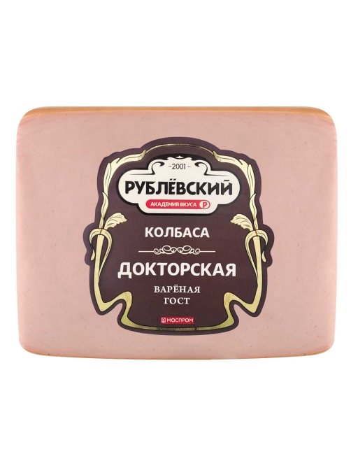 Колбаса Рублевский Докторская вареная, 400г
