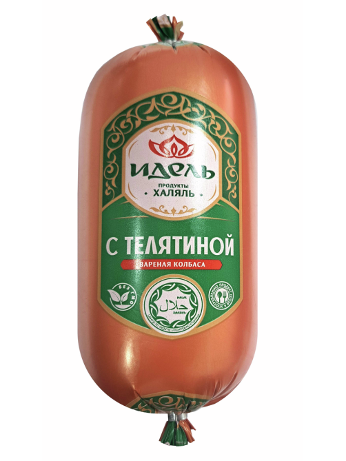 Колбаса Идель Халяль с телятиной вареная, 500г