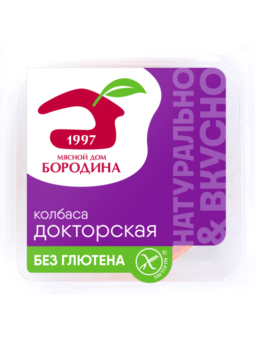 Колбаса Мясной дом Бородина Докторская нарезка, 190г