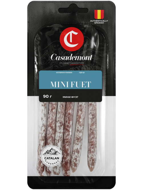Колбаса Casademont Mini Fuet сыровяленая, 90г