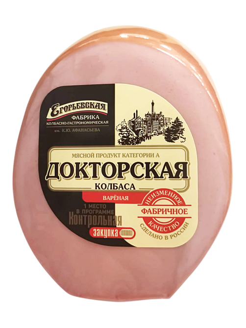 Колбаса Егорьевская фабрика Докторская вареная, 450г