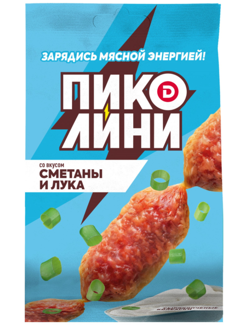 Колбаски Дымов Пиколини Сметана и лук сырокопченые, 50г