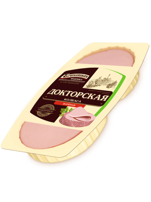 Колбаса Егорьевская фабрика докторская вареная нарезка, 200г