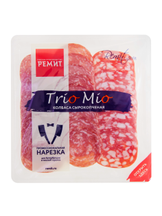 Ассорти колбас Trio Mio сырокопченое нарезка, 100г