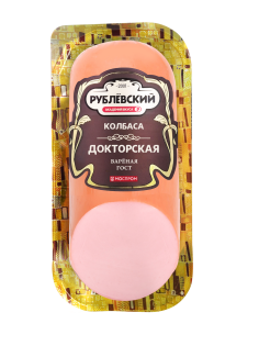 Колбаса Рублевский Докторская вареная в белковой оболочке, 400г