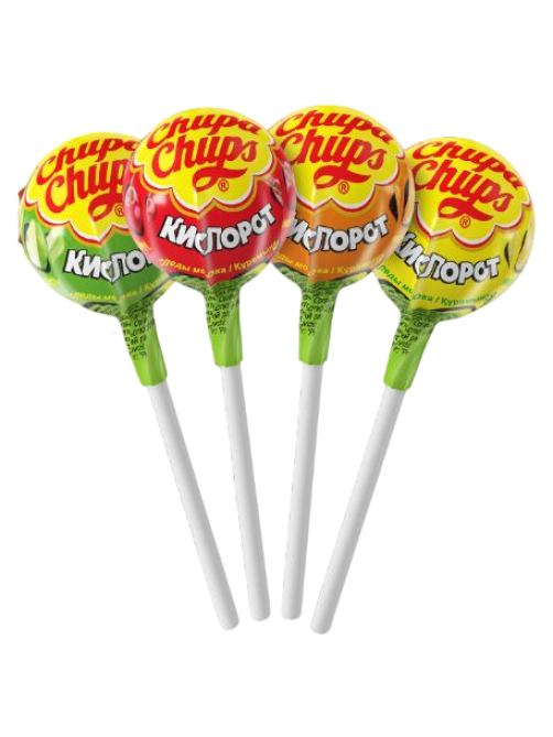 Леденцы Chupa Chups Кислорот, 12г x 100 шт