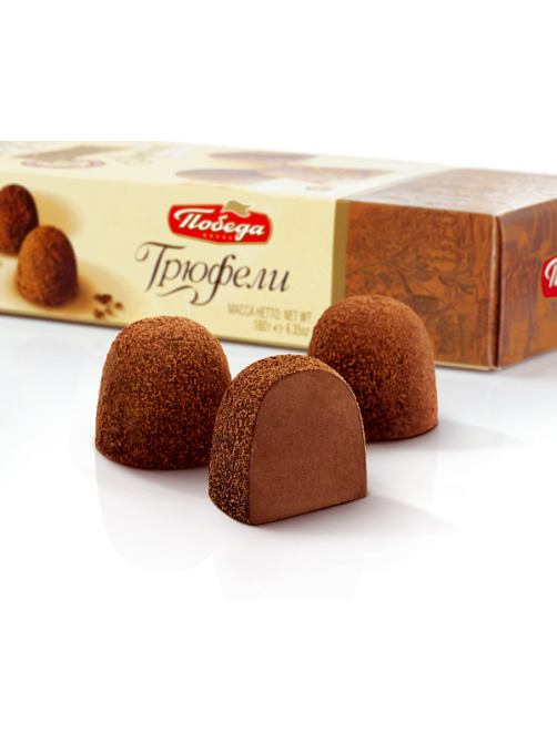 Набор конфет Победа вкуса Трюфели с темным какао, 180г