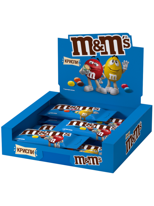 Конфеты M&M's Криспи драже с хрустящим центром, 36г x 32 шт