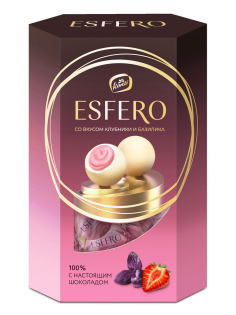 Конфеты Esfero из белого шоколада клубника и базилик, 186г