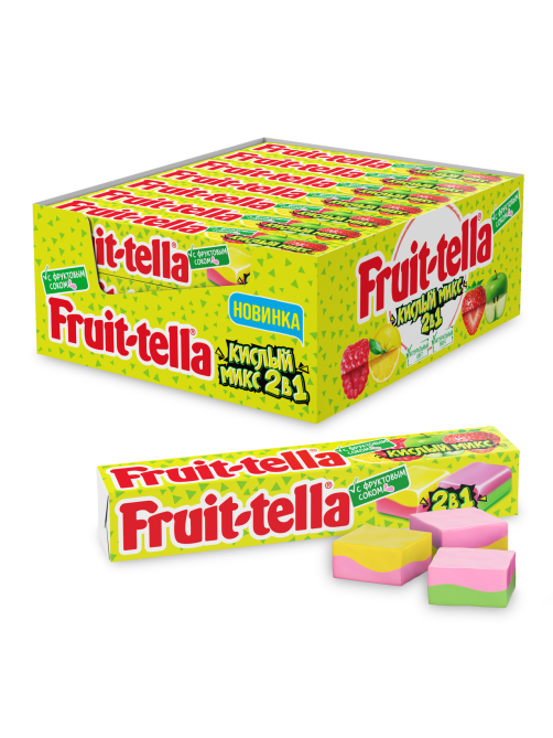 Конфеты жевательные Fruittella Кислый микс, 41г