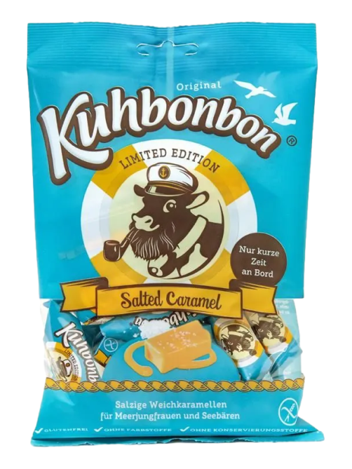 Конфеты Kuhbonbon Сливочная карамель с солью, 175г