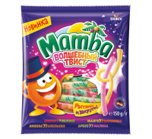 Конфеты жевательные Mamba Волшебный твист, 150г
