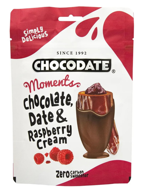 Конфеты Chocodate финики с малиновым кремом в молочном шоколаде, 90г