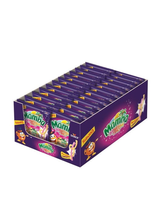 Конфеты жевательные Mamba Волшебный твист, 150г