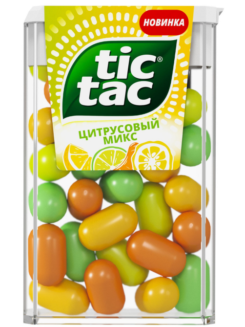 Драже Tic Tac цитрусовый микс освежающее, 16г