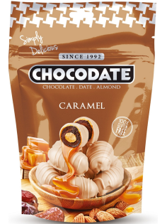 Конфеты Chocodate финики с миндалем и карамелью, 100г