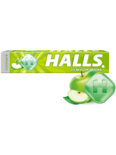 Леденцы Halls яблоко, 25г
