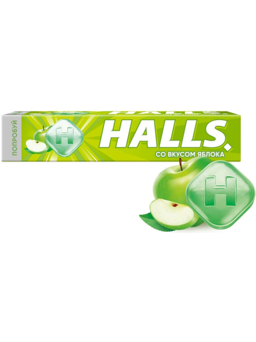 Леденцы Halls яблоко, 25г