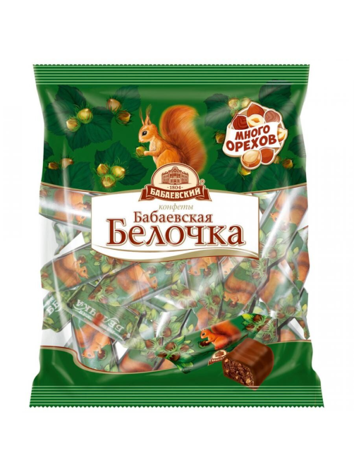 Конфеты Бабаевский Белочка шоколадные, 200г