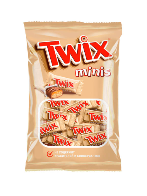 Конфеты шоколадные Twix Minis, 184г х 9 шт