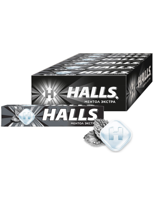 Леденцы Halls Extra Strong, 24.5г x 12 шт