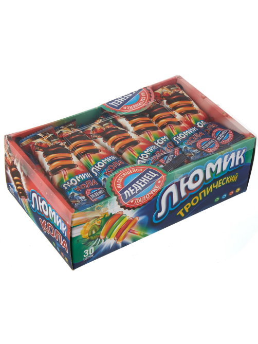 Карамель Люмик кола, клубника и тропик, 10г