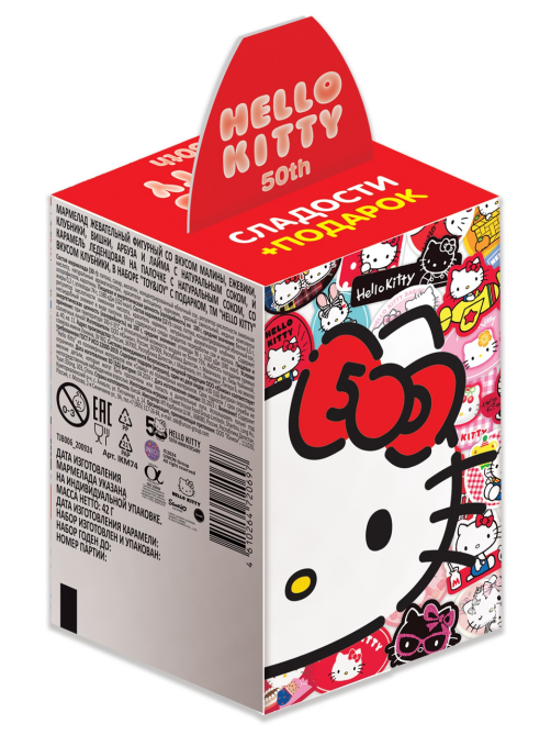 Набор Hello Kitty мармелад и карамель с игрушкой, 42г