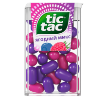 Драже Tic Tac Ягодный микс со вкусом малины и голубики освежающее, 16г