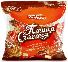 Конфеты Победа вкуса Птица счастья вафельные, 200г
