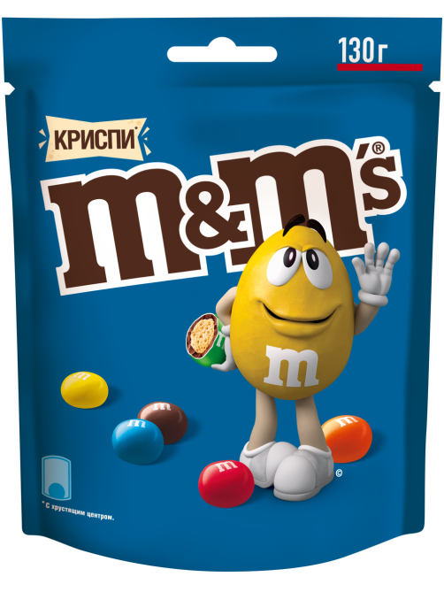 Конфеты M&M's Криспи драже с хрустящим центром, 130г