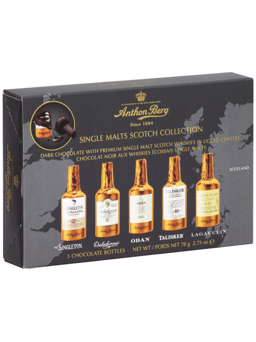 Набор шоколадных конфет Anthon Berg Single Malt Scotch Whisky Collection Ассорти с виски, 78г