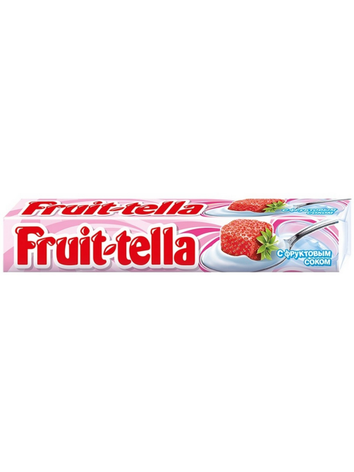 Конфеты жевательные Fruittella Клубничная с йогуртом, 41г