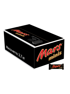 Конфеты шоколадные Mars Minis, 2.7кг