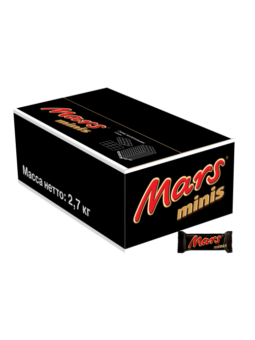 Конфеты шоколадные Mars Minis, 2.7кг