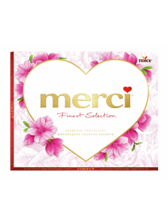 Конфеты Merci Сердце шоколадные ассорти, 250г