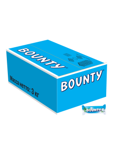 Конфеты шоколадные Bounty Minis, 3кг