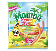 Конфеты жевательные Mamba Пляжный твист, 150г