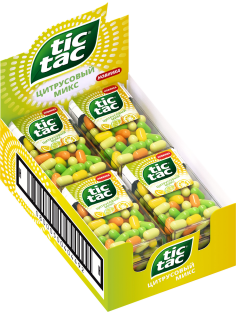 Драже Tic Tac цитрусовый микс, 16г x 12 шт