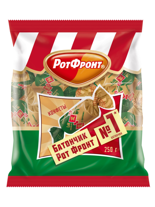 Конфеты Рот Фронт Батончики с орехами, 250г