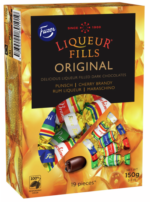 Конфеты Fazer Liqueur Fills с ликерной начинкой, 150г