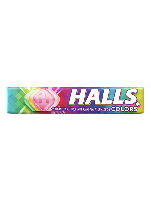 Леденцы Halls Colors, 25г x 12 шт