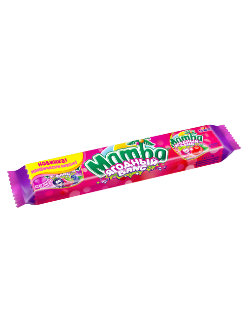 Конфеты жевательные Mamba Ягодный Bang, 79.5г