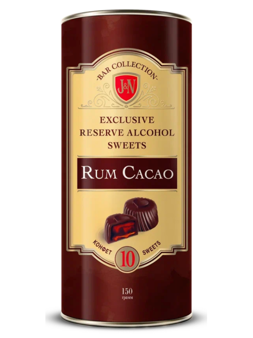 Конфеты J&N Bar Collection какао с ромом, 150г