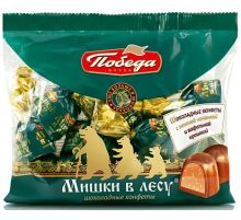 Конфеты Победа вкуса Мишки в лесу шоколадные, 200г