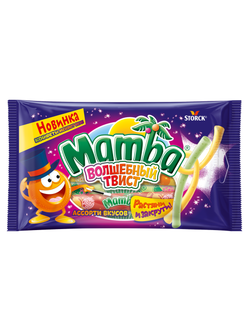 Конфеты жевательные Mamba Волшебный твист, 70г