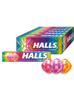 Леденцы Halls Colors, 25г x 12 шт