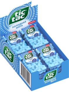 Драже Tic Tac Холодная мята освежающее, 16г x 12 шт