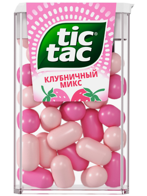 Драже Tic Tac Клубничный Микс освежающее, 16г