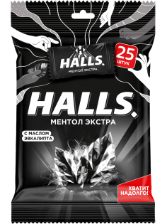 Леденцы Halls Ментол экстра, 69.4г