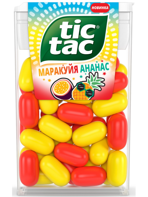 Драже Tic Tac маракуйя и ананас, 16г